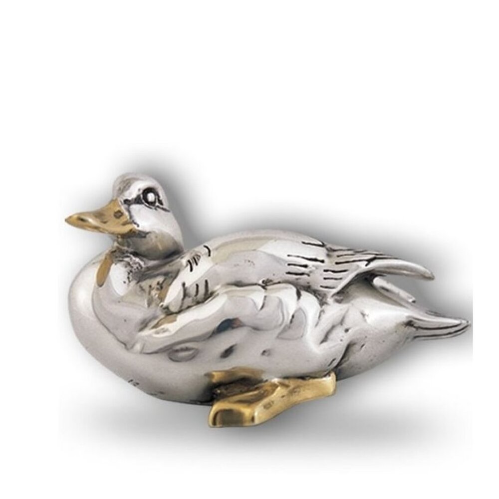 D'Argenta Goose Silver Plated Sculpture